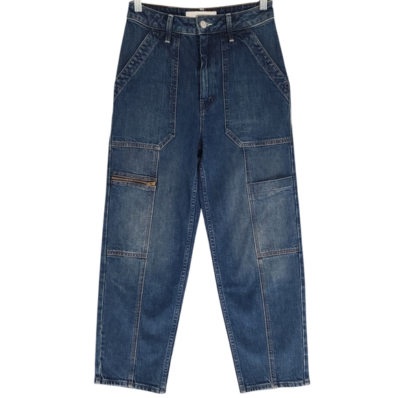 Mother Superior The Private Zip Pocket Ankle Jeans in Mile High - Picture 2 of 10